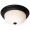 Nuvo 2-Light 13-Inch Flush Mount, Matte Black Finish Opal Glass 60/128 - alternate 3